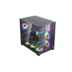 GM Game Master F-7 Lite V2 Gaming Atx Akvaryum Kasa Uzaktan Kumandalı 7 Rgb Fan
