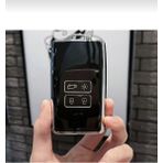 Gma Keys Lüx Renault Clio E-Tech Austral Megane 4 Talisman Clio5 Nano Anahtar Kılıfı Siyah Silver Gümüş Renk