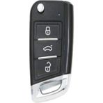 Gma Keys Universal Yeni Sustalı 3 Butonlu Akıllı Kodlanabilir Oto Kumanda Golf Tipi (433 Mhz)