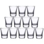 Gmark 42,5 ml Ağır Tabanlı Shot Bardağı Seti, Viski Shot Bardağı 12'li Paket GM2011