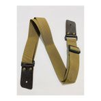 GMC MUSIC STORE Guitar Strap Hakiki Deri Uçlu Bej Renk Gitar Askısı