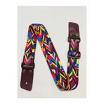 GMC MUSIC STORE Guitar Strap Hakiki Deri Uçlu Desenli Gitar Askısı