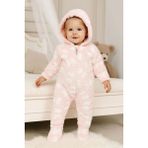 GMG Collection Baby Kız Bebek Kelebekli Kapüşonlu Peluş Tulum, Welsoft Tulum, Uyku Tulumu, Astronot Tulum - Pembe - 12 - 18 Ay