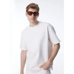 gmg firenze Bisiklet Yaka Arka Eteği Garnili Oversize Erkek T-Shirt - Siyah