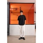 gmg firenze Bisiklet Yaka Ekstrafor Detaylı Erkek T-Shirt - Siyah