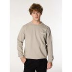 gmg firenze Bisiklet Yaka Sol Göğüs Üzeri Baskılı Erkek Sweatshirt - Taş