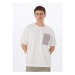 GMG FIRENZE Bisiklet Yaka T-Shirt, L, 5003266324, Ekru, Erkek