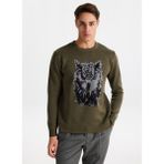 gmg firenze Gmg Fırenze Bisiklet Yaka Regular Fit Haki Erkek Kazak GU25MFW04018 - XL