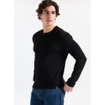 gmg firenze Gmg Fırenze Bisiklet Yaka Slim Fit Siyah Erkek Kazak GU25MFW04030 - XL