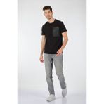 Gmg Fırenze Oversize Erkek T-Shirt - Minimalist Tasarım - Kısa Kol - Siyah