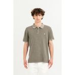 gmg firenze Polo Yaka Slim Fit Basic Erkek T-Shirt - Haki
