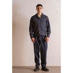 gmg firenze Regular Fit Erkek Dış Gömlek - Indigo - XL