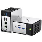 GMKtec Mini PC M8 Masaüstü Bilgisayar AMD Ryzen PRO 6650H (6C/12T 4.50Ghz) Dual NIC LAN 2.5GbE, 16GB LPDDR5 RAM + 512 GB Sabit Disk PCle SSD, Oculink, USB4, HDMI, USB-C