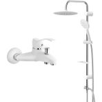GMS Akdeniz Beyaz Banyo Batarya Valtemo Tepe Duş Takımı