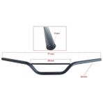 GMS Cross-Atv-Cg Uyumlu Atkılı Gidon Siyah 22MM - Standart