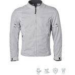 GMS Fıftysıx.7 Creme White Yazlık Fileli Korumalı Motosiklet Montu - 3XL
