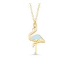 GMS Gold Flamingo Kadın Gümüş Kolye