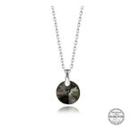 GMS Swarovski Crystal İris Yeşil Taşlı Kadın Gümüş Kolye