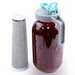 GMSWEET Mason Kavanoz Soğuk Demleme Kahve Makinesi 1,80 ml (2 Kuart) Geniş Ağızlı Soğuk Demleme Sürahisi Kahve, Buzlu Çay, Güneş Çayı, Limonata için Demleme Filtreli