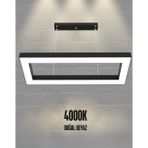 Gn gen aydınlatma Mesıta ( Siyah Kasa, Beyaz Işık ) Ledli Modern Led Avize, Salon, Mutfak, Oturma Yatak Odası, Sarkıt