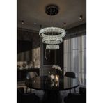 Gn Gen Aydınlatma Plaket Kristal Taş Işlemeli Krom Paslanmaz Ledli 20-30-40 cm Kumandalı - 1 - Çok Renkli