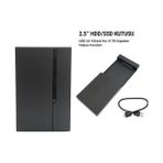 GNC 2.5 Inç USB 3.0 Sata Harddisk SSD HDD Kutusu Ince Siyah Sürgülü Kapak