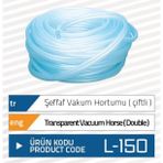 Gnc Şeffaf Vakum Hortumu (Çiftli)(Metre Fiyatıdır)