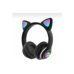 gnctech Kablosuz Bluetooth 5.0 Led Işıklı Kedili Şık Kulaklık Hediye Fm GNC-STN