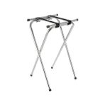 Gndz Store Amerikan Metalcraft Cilalı Krom Deluxe Metal Tepsi Standı - Kestane Akaju - Option-1