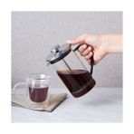 Gndz Store Coffe Bean Borosilikat Cam French Press Green 600 ml - Option-1 - 001-Renkli