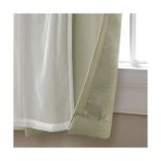 Gndz Store Curtains Catarina Karartma Perdesi, Çok Katmanlı, Karartıcı, Üstte Halkalı, 1 Çift, 52 x 120 Cm, Kum Rengi - Option-1 - 1BW-Beyaz
