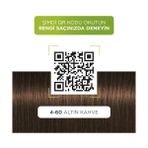 Gndz Store Kalıcı Doğal Renkler 4-60 Altın Kahve Kakao Yağı & Yulaf Çekirdeği Özlü Saç Boyası 2li Paket - Option-1