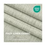 Gndz Store Karartma Perdeleri 150 cm Uzunluk, Yatak Odası Oturma Odası Için Açık Bej Karartma Perdeleri, Bej Açık Güneş Isı Engelleyici Doku Pencere Perdeleri Perdeler (106,6 x 160 Cm, Açık Bej) - Option-1 - 1BW-Beyaz