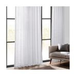 Gndz Store Price Drapes Yatak Odası Için Ağır Perdeler 50 x 84 (1 Panel), FHLCH-VET13191-84, Pirinç Beyazı - Option-1 - 1BW-Beyaz