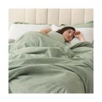 Gndz Store Spaces Ikiz Yorgan Seti - 2 Adet (1 Mikrofiber Yorgan ve 1 Parça) Çiftlik Evi Yatak Yorganı Tüm Mevsimler Için Nevresim Takımı, Hafif Katı Yatak Yorgan Takımları, Ikiz/ikiz Xl, Adaçayı - 1/100 Toz Ceviz
