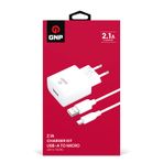 GNP 2.1 mAh Micro USB Beyaz Kablo ve Şarj Cihazı