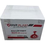 Gnr Endüstriyel 2 Kat Siyah 400 gr 80x110 cm 10x20 Rulo Jumbo Çöp Poşeti