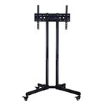 Générique Motorlu TV Standı, TV Standı, TV Standı, Yüksekliği Ayarlanabilir TV Standı, 32-60 inç/Siyah/90 x 65 x 165 cm Ekranlar için Kilitlenebilir Tekerlekli Bağımsız TV Standı