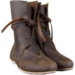 Générique Rönesans Şövalye Avcısı Kadınlar/Erkekler için Botlar - Retro Ortaçağ Bağcıklı Çizmeler - PU Deri Korsan Botları Cadılar Bayramı KostümüKahverengi, 39