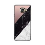 Générique Samsung Galaxy A5 2016 (A510) Mermer Siyah ve Beyaz Mermer Efekti Soyut Tasarım 53 Ref 1525 için Kılıf