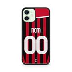 Générique Telefon Kılıfı iPhone 11 Pro ile Uyumlu Ev Milano Futbol Forması Özelleştirilebilir Ronaldo Messi Neymar mbappe Ref 13