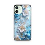 Générique Telefon Kılıfı iPhone 12 Mini Tasarım Çiçekler Pembe Zambak Orkide Koruma Ref 588