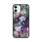 Générique Telefon Kılıfı iPhone 13 Mini Tasarım Çiçekler Pembe Zambak Orkide Koruma Ref 136