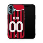 Générique Telefon Kılıfı iPhone 16 ile Uyumlu Milano Futbol Forması Ev Özelleştirilebilir Ronaldo Messi Neymar mbappe Ref 120