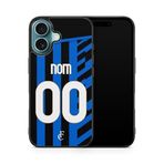 Générique Telefon Kılıfı iPhone 16 Plus ile Uyumlu Inter Milan Ev Futbol Forması Özelleştirilebilir Ronaldo Messi Neymar mbappe Ref 121