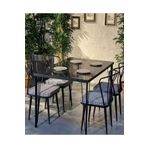 GNS HOME 60X120 Çam Yemek Masa, Mutfak Masa Takımı 4 Adet Güneş Sandalye