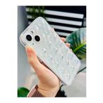 Go Aksesuar Iphone 13-14 ile Uyumlu Kabartma Balon Kalp Tasarımlı Şeffaf Kılıf