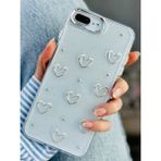 Go Aksesuar Iphone 7 Plus ve 8 Plus Uyumlu 3D Metal Kalp Oyuncak Tasarımlı Epoksili Silikon Kılıf - iPhone 7/8 Plus