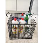 GO DEKOR Çok Amaçlı Metal Kare Organizer Tel Sepet (saklama Kabı)
