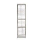 Go Dekor Grid Graphite 4 Gözlü Kitaplık Metal Kafes Dekoratif Tel Vitrin/konsol ( Siyah ) - 01-Siyah
